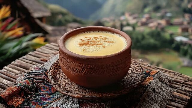 peruvian chicha de jora fermented corn drink video