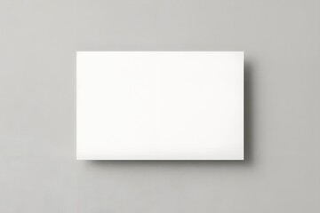 Clean Minimalist White Square Paper Mockup on Gray Background, Perfect for Branding Desige and Presentation Templates