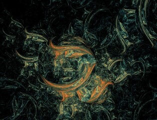 Imaginatory fractal abstract background Image