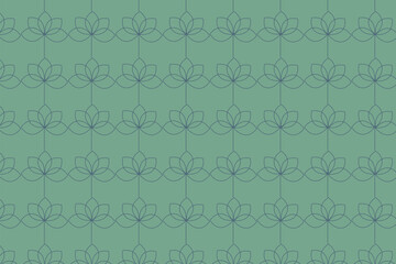 Sacred  Floral Geometry Seamless Pattern  Divine Symmetry