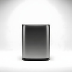 Ai generated image of grey smart speaker for home entertainment isolated on white background