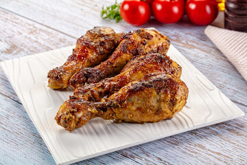 Baked chicken drumsticks with spices