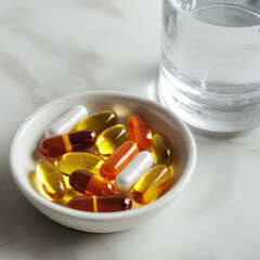 _Closeup_of_colorful_multivitamin_capsules HD 8K wallpaper Stock Photographic Image