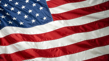 Obraz premium American Flag – USA, National, Symbol, Patriotism, Stars, Stripes, Red, White, Blue, Independence, Freedom, Banner, Country, Pride