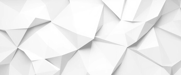 Obraz premium Seamless geometric white & gray gradient polygonal vector pattern Elegant abstract illustration for branding, contemporary, pattern