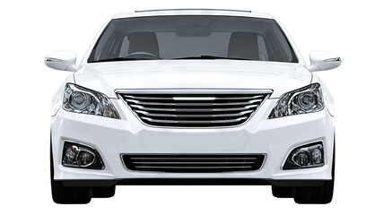 Front view of modern car &mdash; high-resolution isolated PNG on transparent background, clean cutout ideal for automotive mockups, e-commerce listings, posters, web graphics, and print design