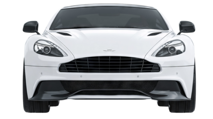 Front view of modern car — high-resolution isolated PNG on transparent background, clean cutout ideal for automotive mockups, e-commerce listings, posters, web graphics, and print design