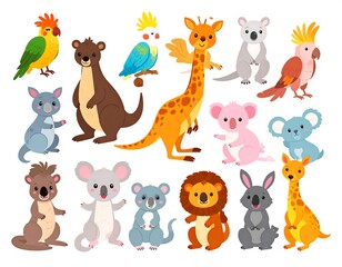 Cute cartoon animals