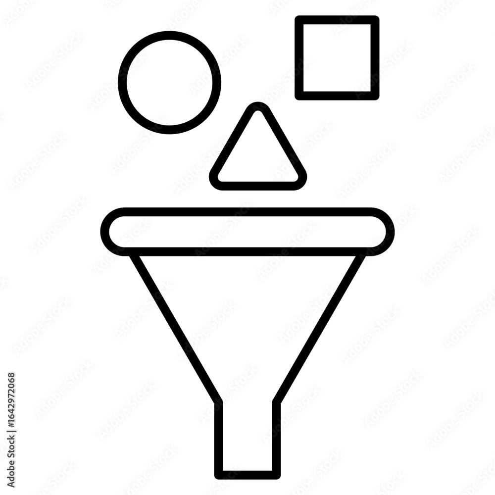 Poster Traffic Filter Icon Element For Design