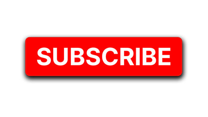  
Simple red subscribe button label for online video and social media channels