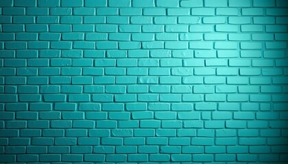 Textured petrol brick wall, teal gradient background , background, blue