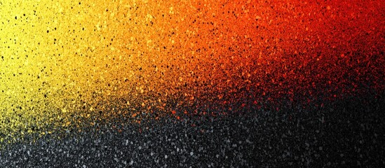 Gradient of fiery hues, transitioning from bright yellow-orange to deep black