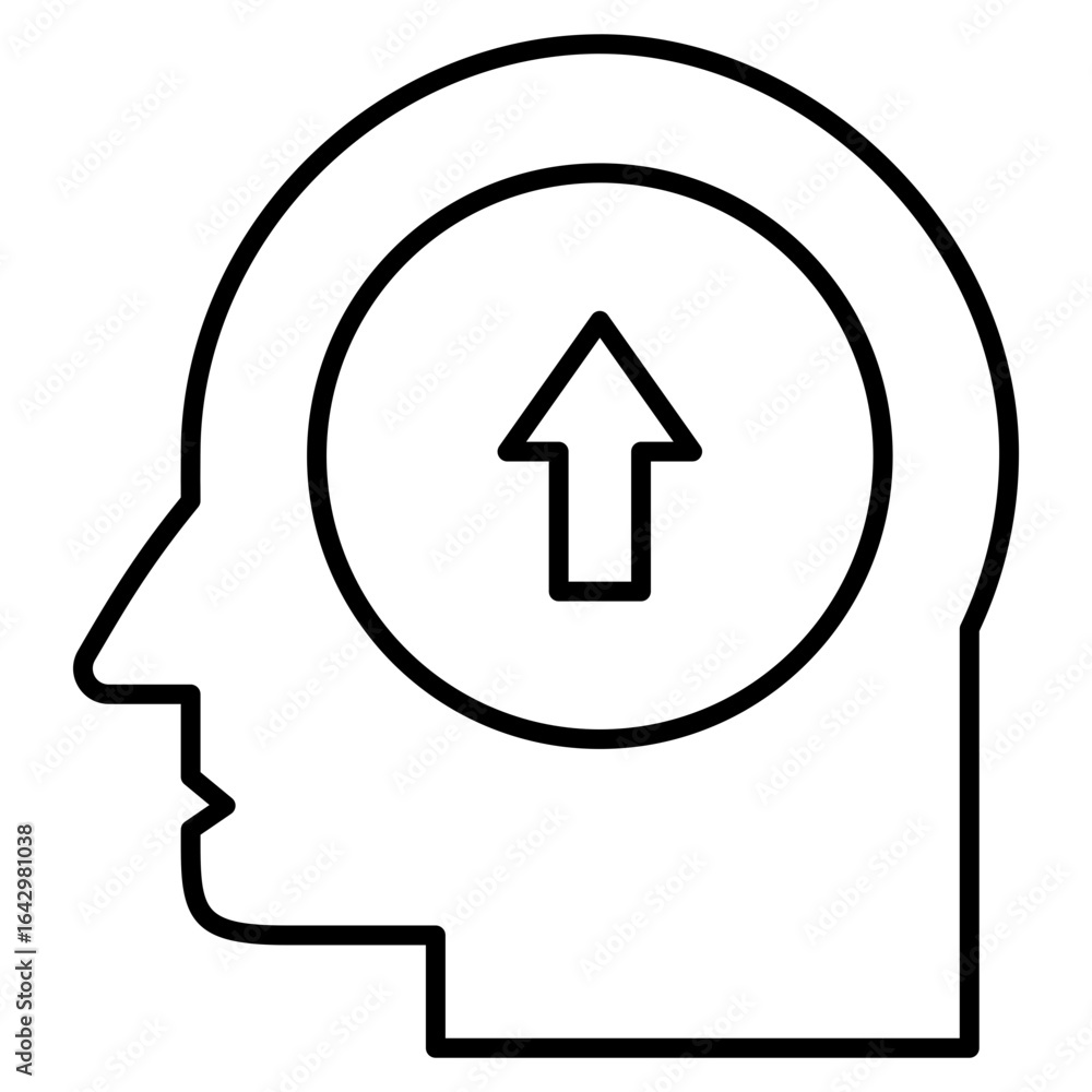 Poster mind upload icon element for design