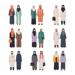 Diversity in Tradition: A collection of illustrations showcases various traditional attire, representing cultural heritage and identity. A captivating visual representation of tradition and elegance.