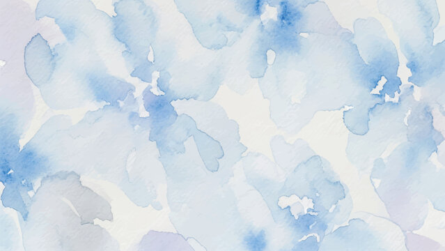 Abstract light blue watercolor background for wedding invitations and cards, Soft pastel hand-painted texture ideal for fabric, textile, and event designs, Elegant and minimal watercolor splash