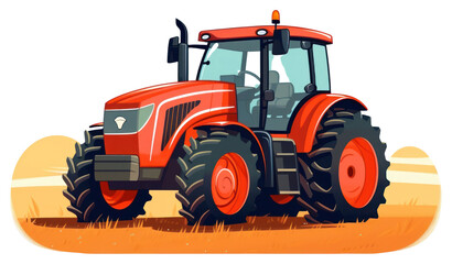 Obraz premium PNG Tractor vehicle farm transportation.