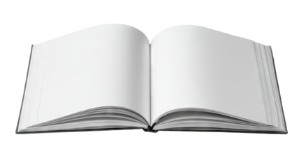 Blank spiral notebook isolated on transparent background — high-resolution PNG cutout of an empty notepad ideal for digital scrapbooking, branding mockups, school or office stationery design