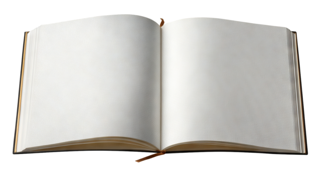 Blank spiral notebook isolated on transparent background — high-resolution PNG cutout of an empty notepad ideal for digital scrapbooking, branding mockups, school or office stationery design - Powered by Adobe