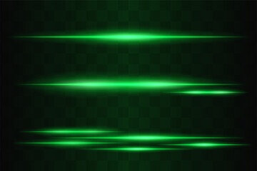 Glow. Horizontal glowing flares arranged in vertical sequence with blurred edges. Smooth transitions create motion effect and depth across transparent grid background.