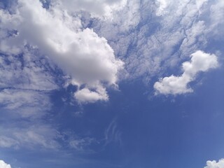 blue sky with clouds
