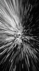 Explosion of Light in Black and White