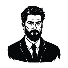 pepole man sihouette vector