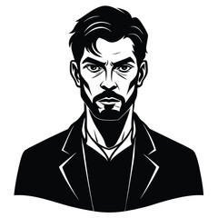 pepole man sihouette vector