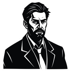 pepole man sihouette vector