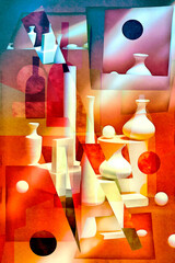 Abstract image of different geometric shapes