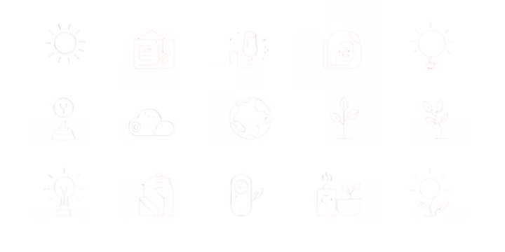 Collection of hand drawn white icons representing various objects and concepts isolated on transparent background - Powered by Adobe