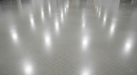 Fototapeta premium High-Gloss Concrete Flooring in a Modern Space