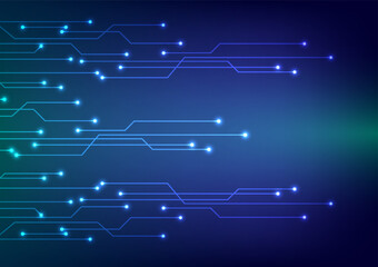 Digital technology circuit background. Circuit network data concept. Design for abstract futuristic electronic system and virtual.
