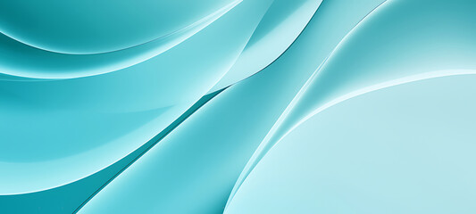Stunning abstract waves background in cool turquoise and white tones for modern professional design projects