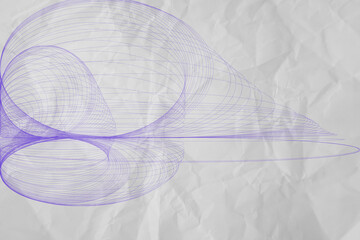 Minimal Abstract Wireframe on Paper Texture