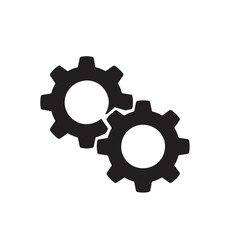 Black Mechanical Cog - Process and Engineering Concept