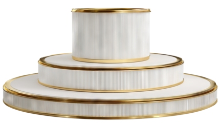 Metal podium display stand isolated on transparent background — high-resolution PNG cutout mockup for product showcase, branding, packaging, cosmetics, tech accessories, minimalist retail visuals