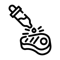 lab grown food Line Icon