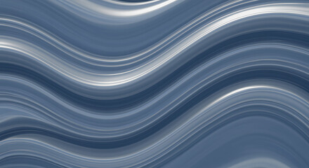 Fototapeta premium Elegant blue wave pattern with silver highlights for a modern abstract background design or creative project