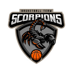 Scorpion Team Basketball Logo