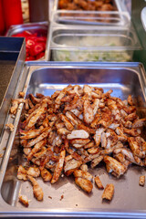 grilled meat picagna and fillet cooked over a slow flame