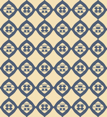 Japanese Diamond Motif Vector Seamless Pattern
