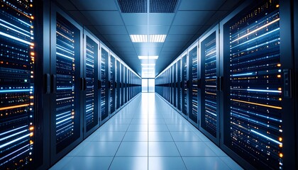 Data Center Corridor: Servers and Technology