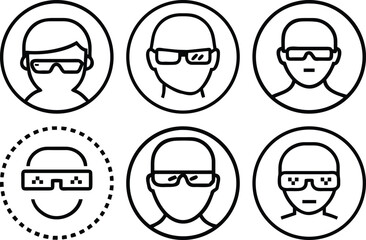 Avatar Icons Profile Pictures Modern User Interface Design