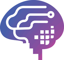 vector illustration of brain vector