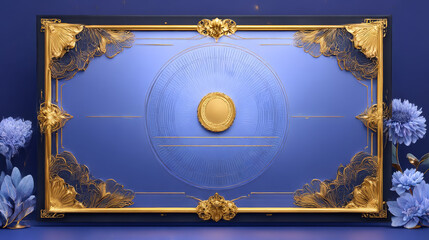 Vector certificate template.