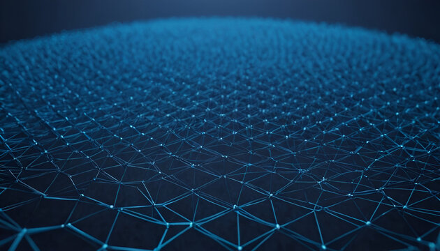 abstract blue background with net - Powered by Adobe