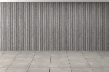Modern empty room with minimal space. 3D rendering