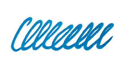 Realistic rough marker. Ink line. Drawing drawn with marker on white isolated background. Hand painted. Marker on paper isolated on white background.