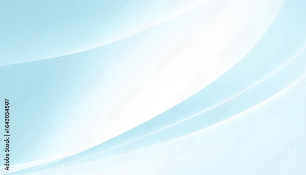 Poster dynamic blue waves flowing across a soft gradient background abstract art digital design minimalist 