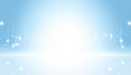 Exciting technological event showcasing innovative solutions virtual environment digital content bright blue background for enhanced engagement